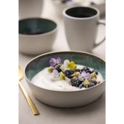 Outlet BITZ Gastro Suppeskål Hvid/Gr&oslash;n