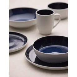 Discount BITZ Gastro Suppeskål Hvid/M&oslash;rkeblå