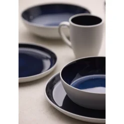 Discount BITZ Gastro Suppeskål Hvid/M&oslash;rkeblå