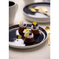 Hot BITZ Gastro Tallerken Hvid/M&oslash;rkeblå