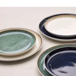 Hot BITZ Gastro Tallerken Hvid/M&oslash;rkeblå