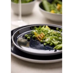 Hot BITZ Gastro Tallerken Hvid/M&oslash;rkeblå