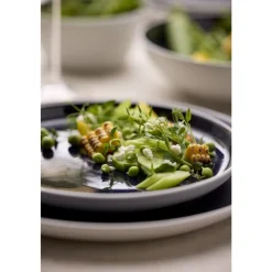 Hot BITZ Gastro Tallerken Hvid/M&oslash;rkeblå