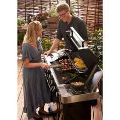 Clearance Rösle Grillspyd m. stativ 6 stk. Stål