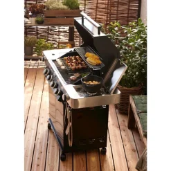 Clearance Rösle Grillspyd m. stativ 6 stk. Stål