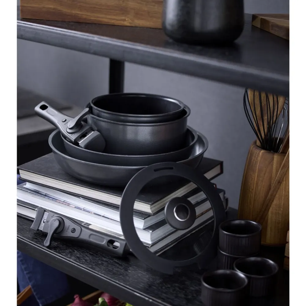 Discount HOLM Grydesæt m aftageligt håndtag Sort