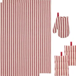 Best Södahl Harmony GAVE Tekstilsæt 5 dele R&oslash;d