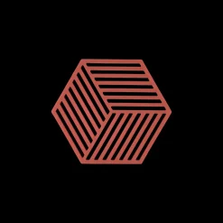 Online Zone Denmark Hexagon Bordskåner Burned Red