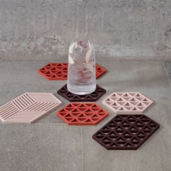 New Zone Denmark Hexagon Bordskåner Rose