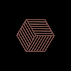 Outlet Zone Denmark Hexagon Bordskåner Burgundy