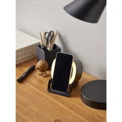 Sale Still Højtaler med oplader og lampe Sort