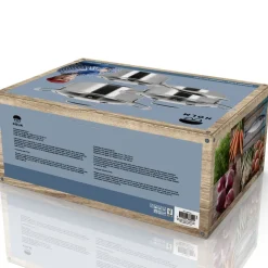 Outlet HOLM Hybrid 3ply Grydesæt m/låg 6 dele Silver metallic