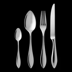 New Gense Indra Bestiksæt 16 dele Blankt stål