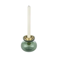 Zone Denmark Inu Vase/Lysestage 2 dele Moss Green/Brass
