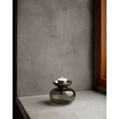 Zone Denmark Inu Vase/Lysestage 2 dele Moss Green/Brass