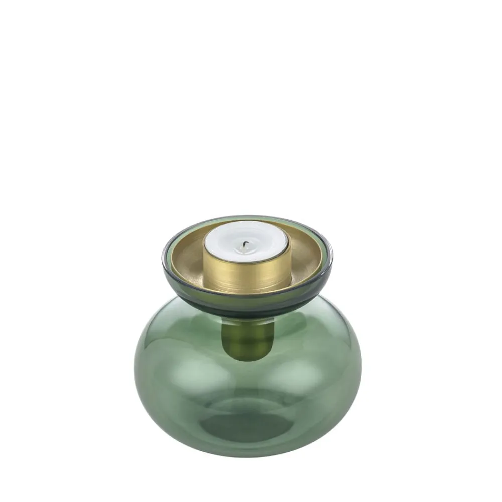 Zone Denmark Inu Vase/Lysestage 2 dele Moss Green/Brass