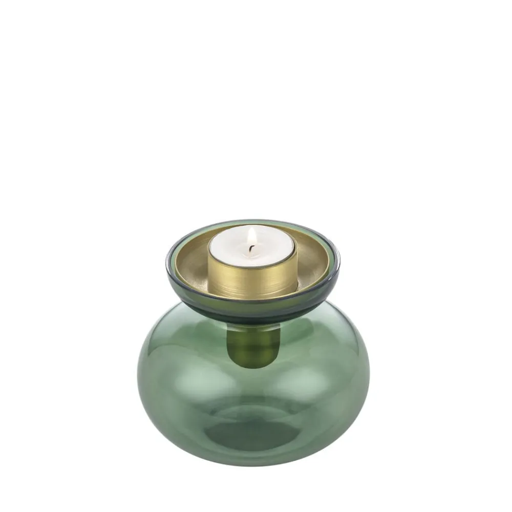Zone Denmark Inu Vase/Lysestage 2 dele Moss Green/Brass