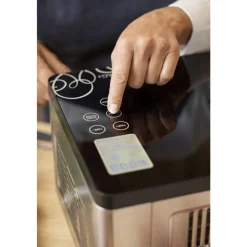 New Blomsterbergs Ismaskine m. kompressor 180 watt Sort/Stål