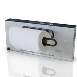 Best Funktion Køkkenrulleholder til væg Sort