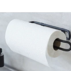 Best Funktion Køkkenrulleholder til væg Sort