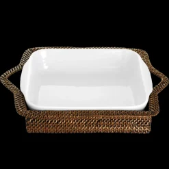 Clearance Pillivuyt Kurv rektangulær Lys/M&oslash;rk brun