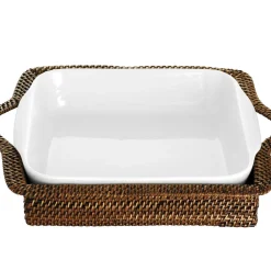 Clearance Pillivuyt Kurv rektangulær Lys/M&oslash;rk brun