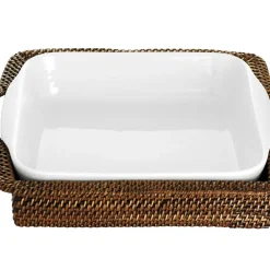 Clearance Pillivuyt Kurv rektangulær Lys/M&oslash;rk brun