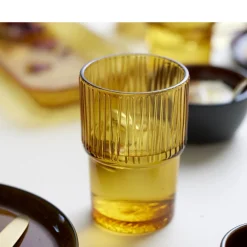 Hot BITZ Kusintha Caféglas 4 stk. Amber