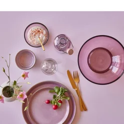 New BITZ Kusintha Glastallerken Pink