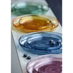 BITZ Kusintha Glastallerken Blå