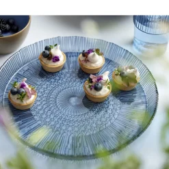 Clearance BITZ Kusintha Serveringsfad rundt Blå