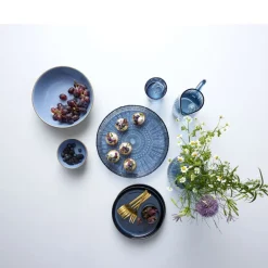 Clearance BITZ Kusintha Serveringsfad rundt Blå