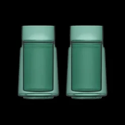 Online Jacob Jensen Large Dobbeltvægget glas 2 stk. Green