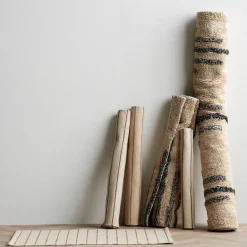 Online Södahl Line Tæppe Beige/Toffee Brown