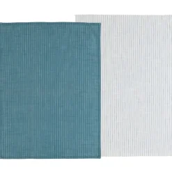 Sale Södahl organic Line Viskestykke 2 stk. China blue/White