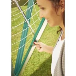 Clearance Leifheit Linomatic 500 Deluxe Cover Paraplytørrestativ Alu