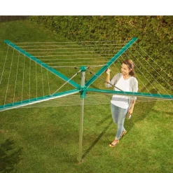 Clearance Leifheit Linomatic 500 Deluxe Cover Paraplytørrestativ Alu