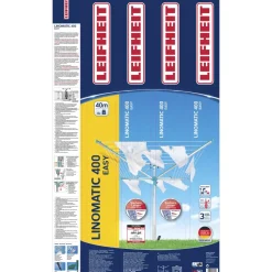 New Leifheit Linomatic 400 Easy Paraplytørrestativ Alu