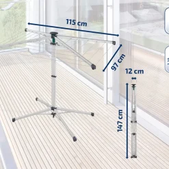 Discount Leifheit LinoPop-Up 140 Tørrestativ Alu