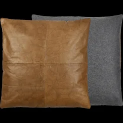 Sale Södahl Lodge leather Pude Black/Tobacco