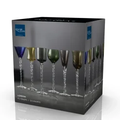 Best Lyngby Glas London Snapseglas 6 stk. Assorterede