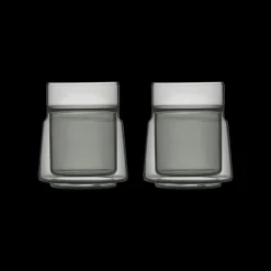 Clearance Jacob Jensen Medium Dobbeltvægget glas 2 stk. Black