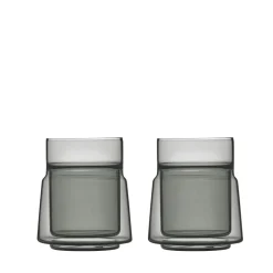 Clearance Jacob Jensen Medium Dobbeltvægget glas 2 stk. Black