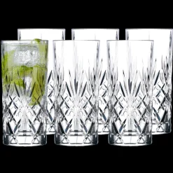 Online Lyngby Glas Krystal Melodia Highball 6 stk. Clear