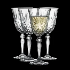 Sale Lyngby Glas Krystal Melodia Hvidvinsglas 4 stk. Clear