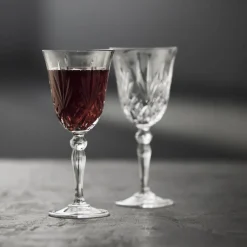 Clearance Lyngby Glas Krystal Melodia Rødvinsglas 4 stk. Clear