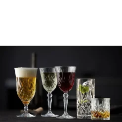 Clearance Lyngby Glas Krystal Melodia Rødvinsglas 4 stk. Clear