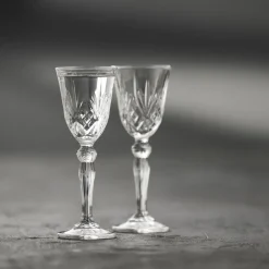 Online Lyngby Glas Krystal Melodia Snapseglas 4 stk. Klar
