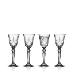 Online Lyngby Glas Krystal Melodia Snapseglas 4 stk. Klar