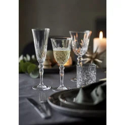 Clearance Lyngby Glas Krystal Melodia Vandglas 6 stk. Clear